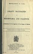 British Mandate for Mesopotamia (legal instrument)