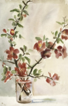 Sem título, vaso de flores, 1903 a 1905, aquarela em papel