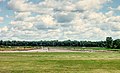 Runway 07, with race track surface on left side