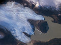 Le glacier Grey vu de l'espace