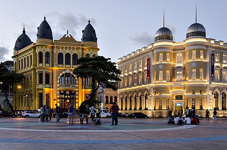 Het plein Praça Marco Zero - Stadscentrum