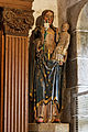 The Virgin Mary with child. A statue in the Saint Anne funeral chapel. Part of the Saint Anne altarpiece