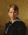 Porträt von Brendekildes Neffen Nils, Öl auf Leinwald, 1928
