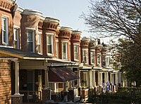 Row houses on Roland Avenue Hampden rowhouses Roland Ave MD1.jpg