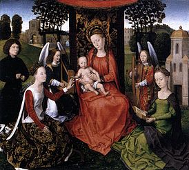 Matrimoni místic de Santa Caterina 1479 67 × 72 cm Metropolitan Museum of Art, Nova York (Cat.82)[78]