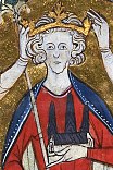 A 13th-century depiction of Henry III's coronation