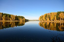 Jurgežerių tvenkinys nuo užtvankos