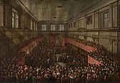 The Great Sejm in session in 1791, as painted by Kazimierz Wojniakowski