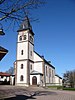 Außenansicht der Kirche St. Dionysius in Buke