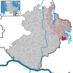 Elhelyezkedése Schleswig-Holstein térképén