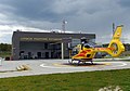 Śmigłowiec EC 135 w strefie startu (TLOF 1)