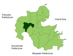 玖珠町位置图