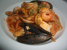 Linguine Mariscos.