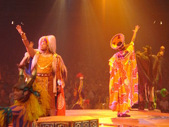 English: Photo of the live show of Lion King, ...
