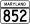 MD Route 852.svg