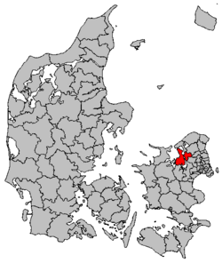 Locatie van gemeente Frederikssund