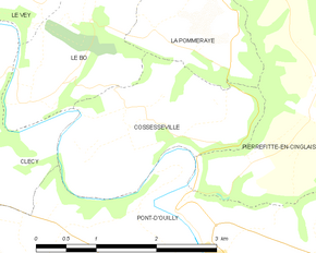 Poziția localității Cossesseville