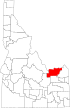 Map of Idaho highlighting Clark County.svg