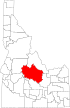 Map of Idaho highlighting Custer County.svg