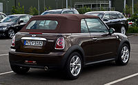 Mini Cooper Cabriolet (R57, Facelift) - Heckansicht, 17. Juni 2012, Dusseldorf.jpg