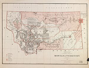 Территория Монтана в 1879 году