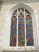 Verrière de l'église de Montaulin.