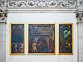 Orgeltüren von Romaninos mit Geburt, Vermählung und Heimsuchung der Jungfrau Maria.