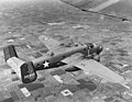 B-25 Mitchell ട്വിൻ ടെയ്ൽ ഉള്ള വിമാനം.
