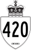 Highway 420 shield