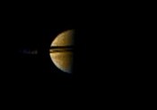 Исходящий снимок Сатурна с помощью Pioneer 11, сделанный 9 сентября 1979 г.