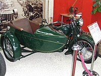 Motocykl Sokół 1000 M111 z wózkiem bocznym projektu Panczakiewicza