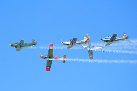 La patrouille P3 Flyers lors du meeting aérien de Bautzen en 2016