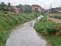 Caladão Stream between the Floresta and Santo Antônio neighborhoods after a storm.