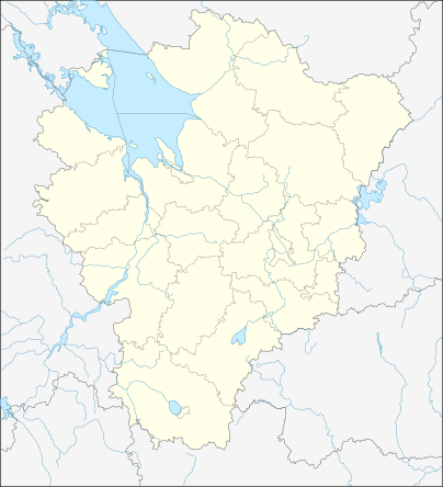 Location map Урысей Ярославл област