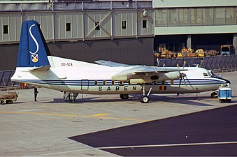 Sabena Fokker F27 Friendship OO-SCA, Amsterdam 1972