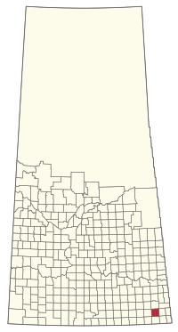 Location of the RM of Moose Creek No. 33 in Saskatchewan