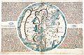 Verdenskartet i atlaset som fulgte med «Liber secretorum fidelium Crucis».