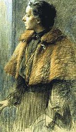 Kurzcape (Selbstporträt Louise Catherine Breslau, etwa 1886)