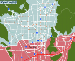 Kyoto meridionale - Localizzazione