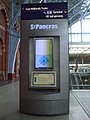 Exhibit E: Column on the concourse containing the above timetable console