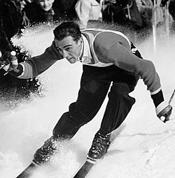 Sollander Oslon talviolympialaisissa 1952.