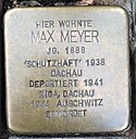 Stolperstein Kleve Herzogstraße 29 Max Meyer