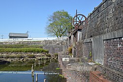 Tatsuta polder sluice gates