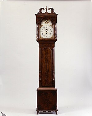 Thomas Voigt's Astronomical Case Clock (Photo Furnished by the Thomas Jefferson Foundation)