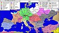 First Bulgarian Empire (681–1018 AD) and Byzantine Empire (286/395–1453 AD) in 955 AD.