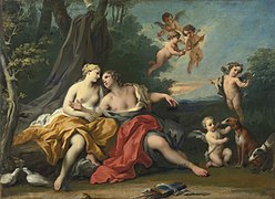 Venus und Adonis, Öl auf Leinwand, 93,2 x 126,0 cm, Privatsammlung (?)