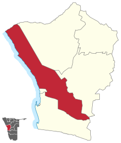 Karte Arandis (Wahlkreis) in Namibia