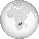 Zambia (orthographic projection)