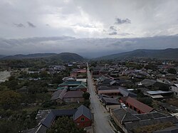 View of Shalazhi from the minaret of Shalazhi Mosque.