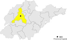 Localisation de Jinan
